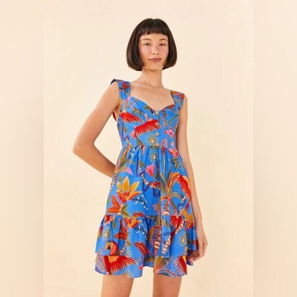 FARM Rio Dresses & Skirts - FARM RIO Macaw Party Mini Dress Size XL Excellent Condition!